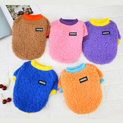 Teddy Bichon Pomeranian Small Dog Pet Winter Warm Two-legged Sweatshirt