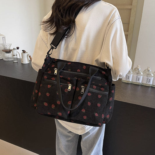 Printed All-matching Women's Strawberry Shoulder Messenger Bag