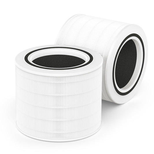 2 Pack Core 200S Replacement Filter Compatible with LEVOIT Core 200S Smart WiFi Air Purifier, 3-in-1 Filtration HEPA Filter+Activated Carbon System,