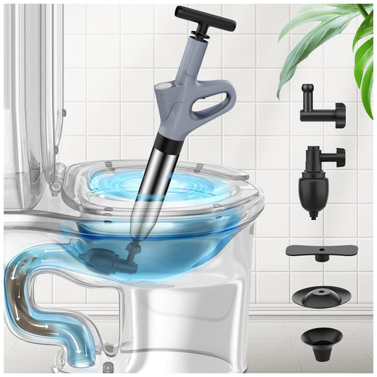 Mieaoll Toilet Unblocker, Toilet Unblocker Heavy Duty, Drain Unblocker Tool, for Bathroom Toilet Sink Floor Use