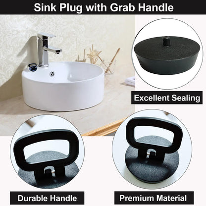Tomario Kitchen Sink Plug with Handle 1 3/4 inch Bath Plug 44mm Drain Hole