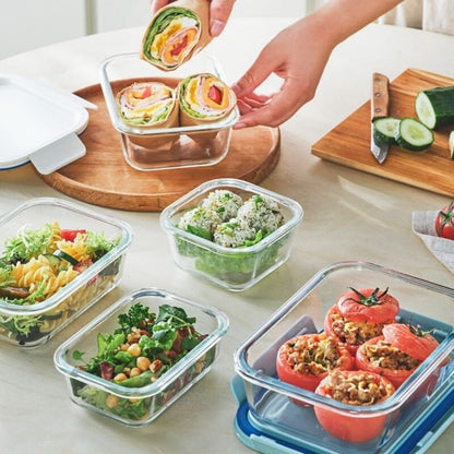 LocknLock The Clear 750ml Airtight Food Storage Glass Container & Lid, BPA Free, Airtight & Leakproof, Oven/Microwave/Freezer/Dishwasher Safe