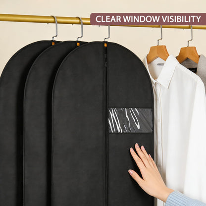 YANJINGSHE Suit Bag, Oxford Garment Bag 60-165cm, 2 Pack Black