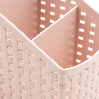 Fai Top 4 Grid Plastic Storage Basket Pink