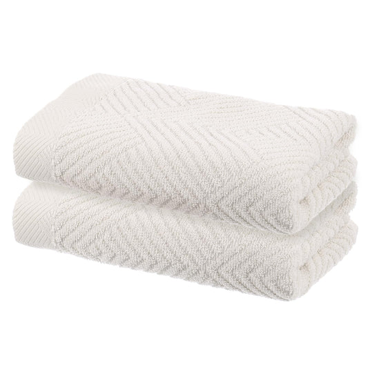 sourcing map 2 Pcs Bathroom Hand Towels Beige Soft Absorbent Face Towels Cotton Wash Cloths 13 x 29 Inch Kitchen Hand Towels for Bathroom Gym Drying