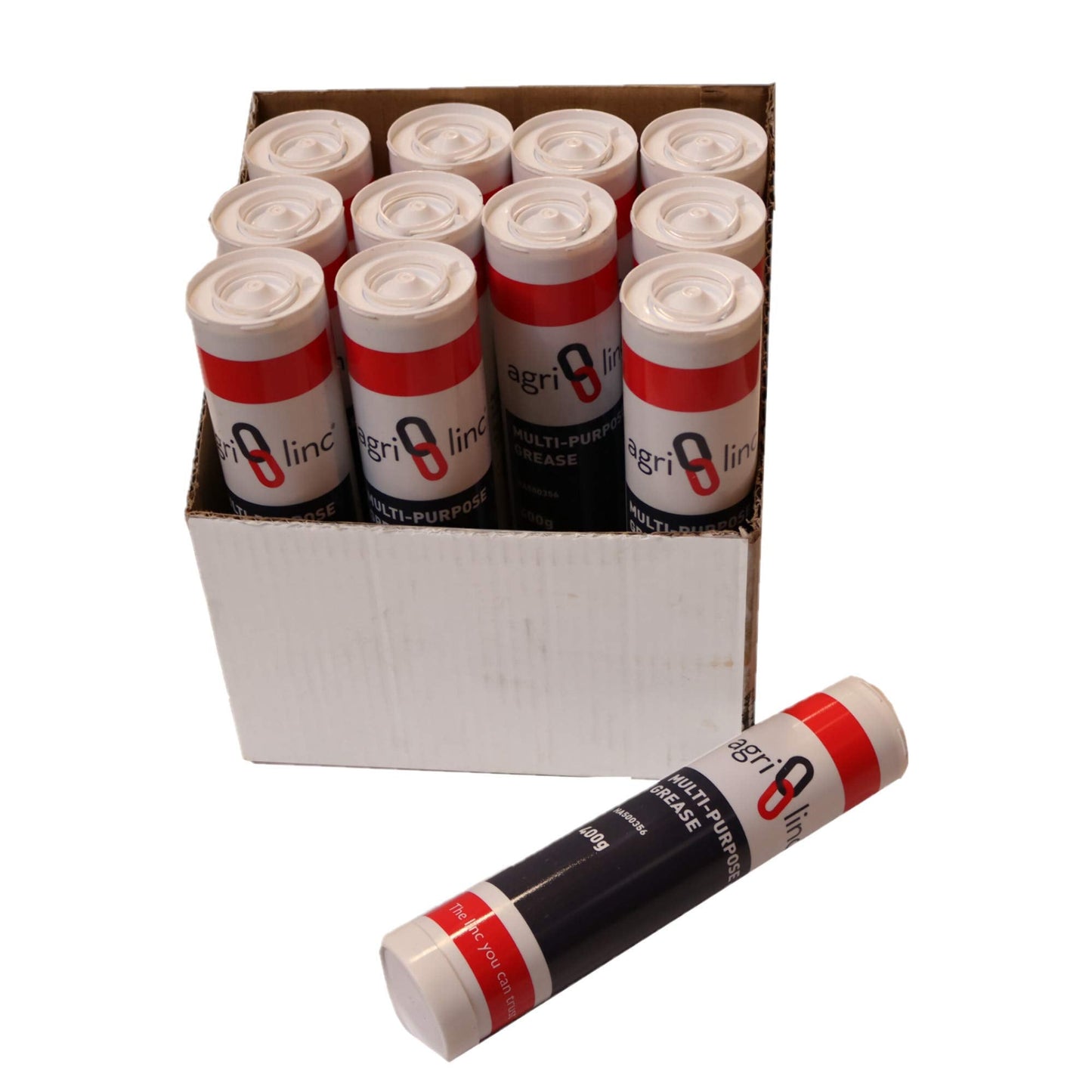 Grease Cartridges, Box of 12, ?3.95 per cartridge, EP2 General Purpose Lithium-based Brown Grease lubricant in 400g/14oz Cartridge for Grease Gun, by