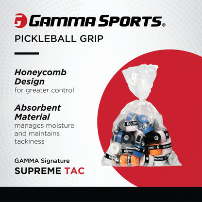 Gamma Supreme Bulk Overgrip/60 Grip Refill Bag, Assorted