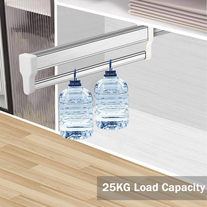 MAFAGE Pull Out Clothes Rail, Adjustable Wardrobe Rail Hanger Rack 292mm