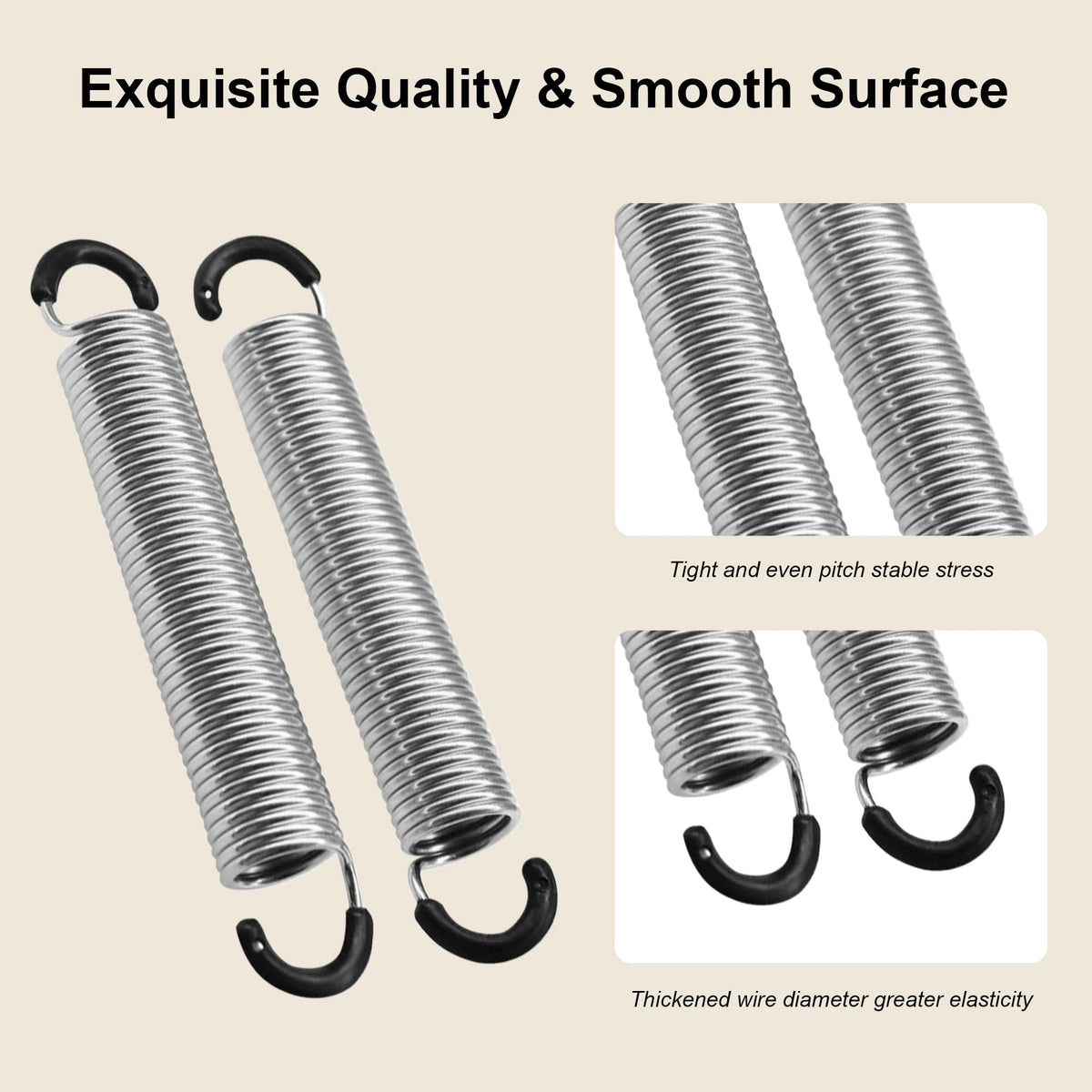 Fromann 4.5 Inch Dual Hook Recliner Sofa Chair Replacement Springs 2Pcs