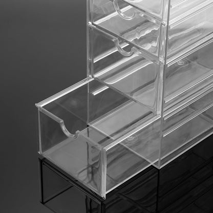 SUMTree Clear Hair Accessory Organizer Box with 5 Drawers, 25×17×10cm