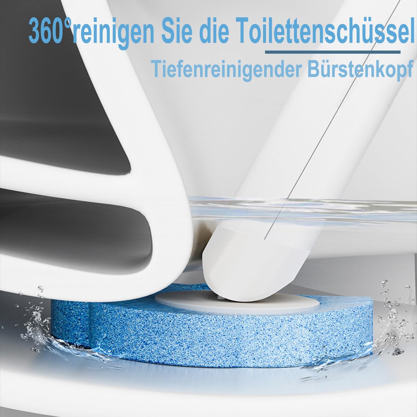 Ucaimao Disposable Toilet Brush 2 Pack, Toilet Brush and Holder Set with 48 Cleaner Refills and Extended Handle for Toilet Bowl Cleaners,Bathroom