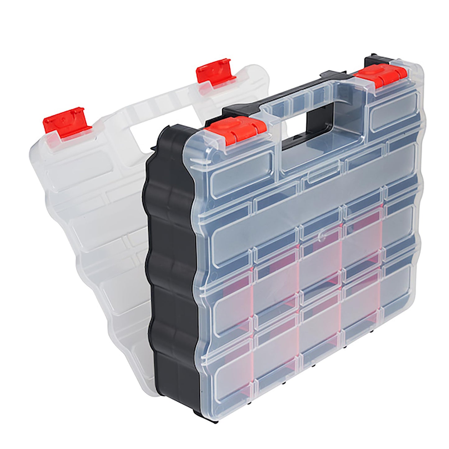 Dekton Jumbo Double Sided Organizer- Organizer Box With 32 Compartments| Removable Separators For Extra Space| Dimensions