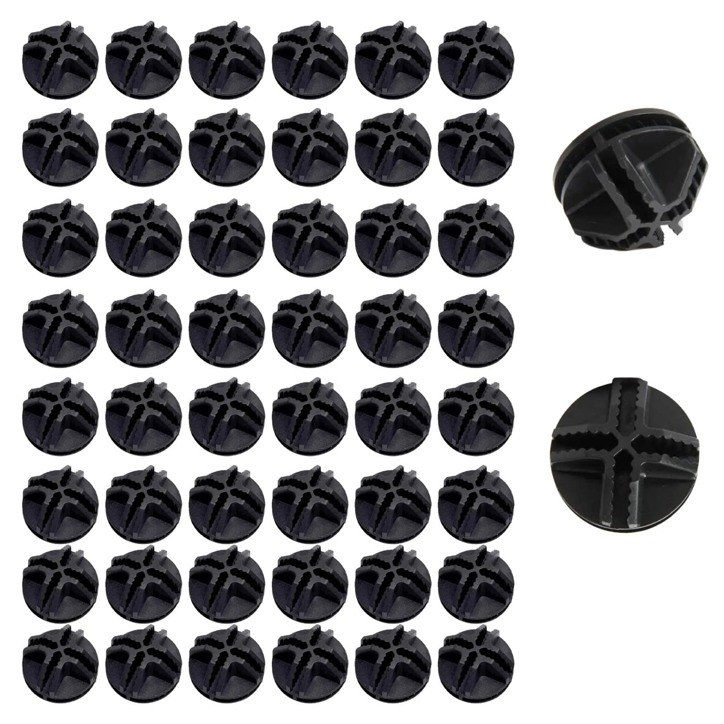 50Pcs Wire Cube Connectors White Plastic Grid Cube Modular Storage Cube Connectors Interlocking Connector C&C Grid Connectors for Modular Closet