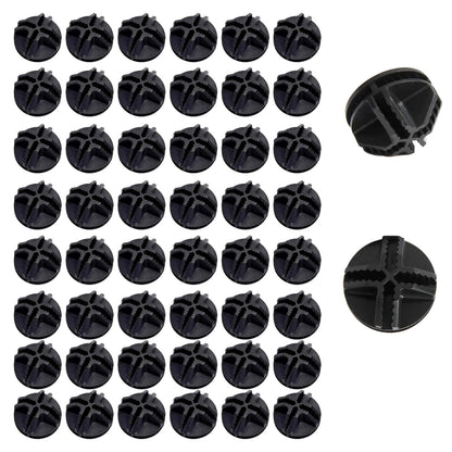 50Pcs Wire Cube Connectors White Plastic Grid Cube Modular Storage Cube Connectors Interlocking Connector C&C Grid Connectors for Modular Closet