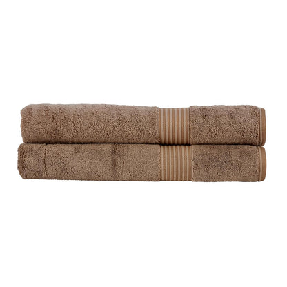 Christy Supreme Hygro 2 Bath Sheets Set | Mocha Brown | 100% Luxury Supima Cotton | Ultra Soft | Super Absorbent | 650GSM | Extra Large Bath Towels