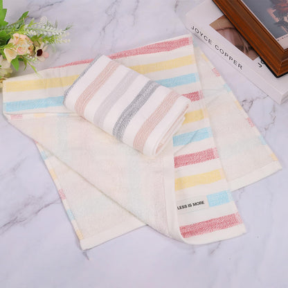 sourcing map 2 Pcs Bathroom Hand Towels Grey/Light Brown Soft Absorbent Face Towels Cotton Wash Cloths 13 x 29 Inch Kitchen Hand Towels for Bathroom