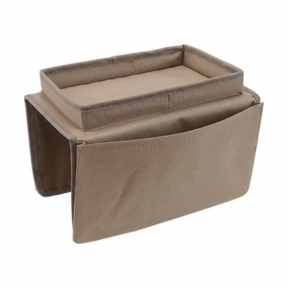 Sofa Armrest Organiser, Armchair Caddy with Tray, Couch Arm Tray Stylish And Durable Multifunctional Pocket Storage Bag