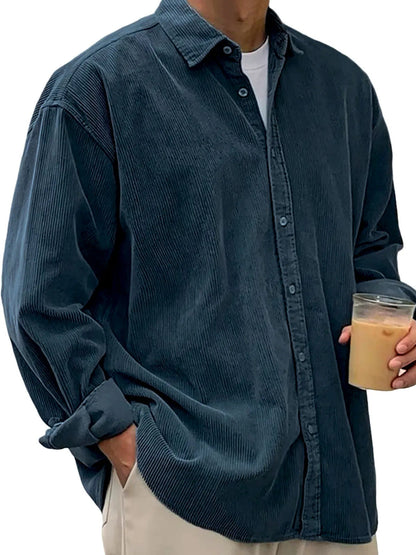 Casual Loose Men's Autumn And Winter Thick Shirt Jacket