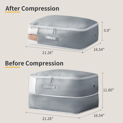 DIMJ Compression Storage Bags Duvet Storage Organisers No Pump Needed