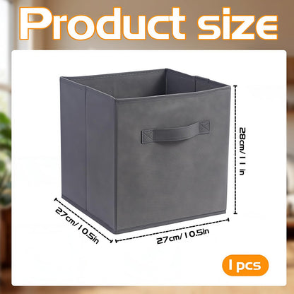 Resszo Cube Storage Boxes 27x27 Cubes Storage Cubes with Handles, Fabric Storage Boxes Foldable Storage Baskets for Closet Shelves Bedroom Organizing