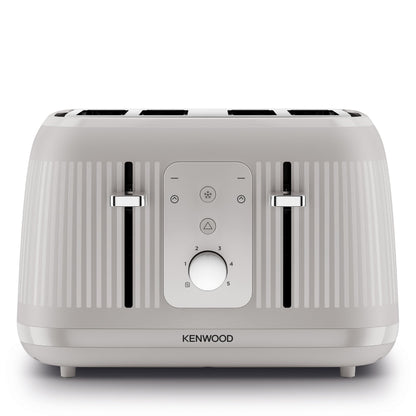 Kenwood Dawn Toaster, 4 Slot Toaster, Reheat, 5 Browning Settings, Defrost and Cancel Functions, Pull Crumb Tray, TFP09.000CR, 1800W, Oatmeal Cream