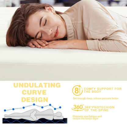 MeMoreCool Roll Up Floor Mattress Double 190x135cm, Beige