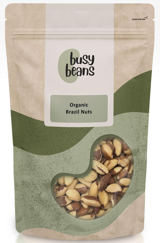 Organic Brazil Nuts - Certified Organic - by Busy Beans Organic (1kg)
