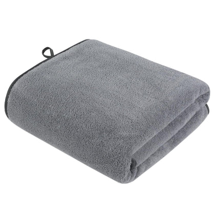 VIVOTE Microfibre Bath Sheet Grey Bath Towels Set for Bathroom 70×140 1pc