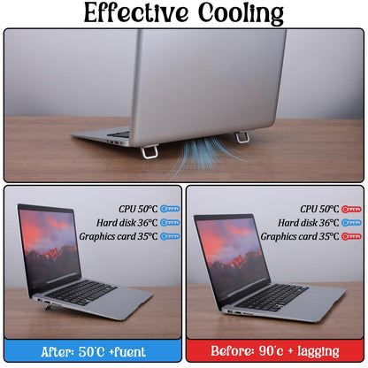 MBAIYO 4PCS Portable Keyboard Riser Self Adhesive Laptop Stand Invisible Mini Computer Feet for Desk Computer Keyboard Stand Laptop Holder with Anti