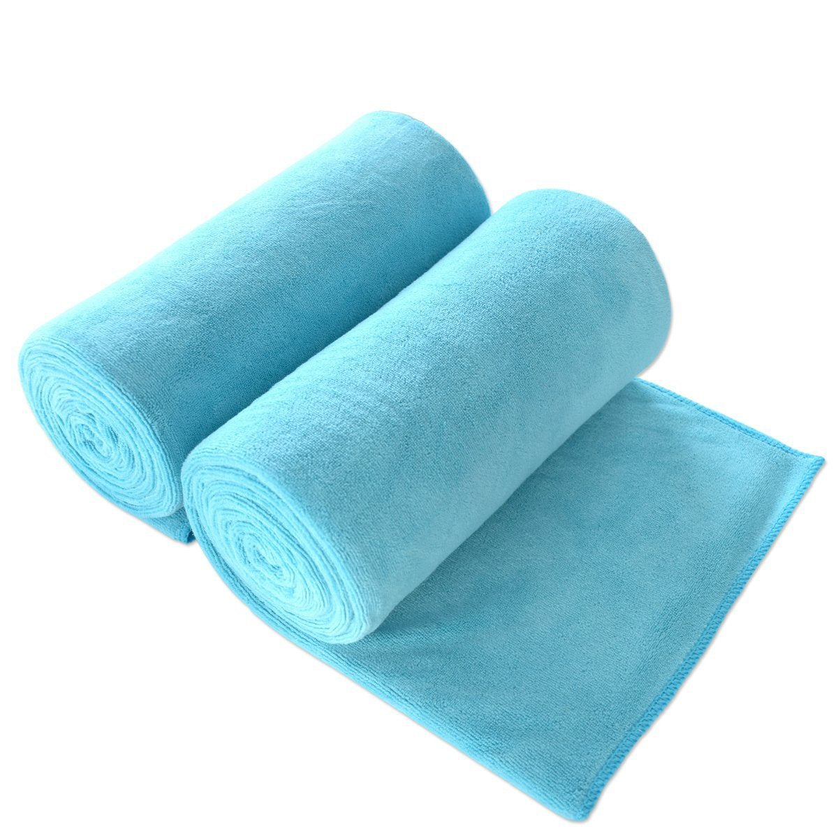 JML Bath Towel, Microfiber Towel Sets 2 Pack (30" x 60") - Large Size, Extra Absorbent, Quick Drying, Multipurpose Use as Bath Fitness Towel, Sports