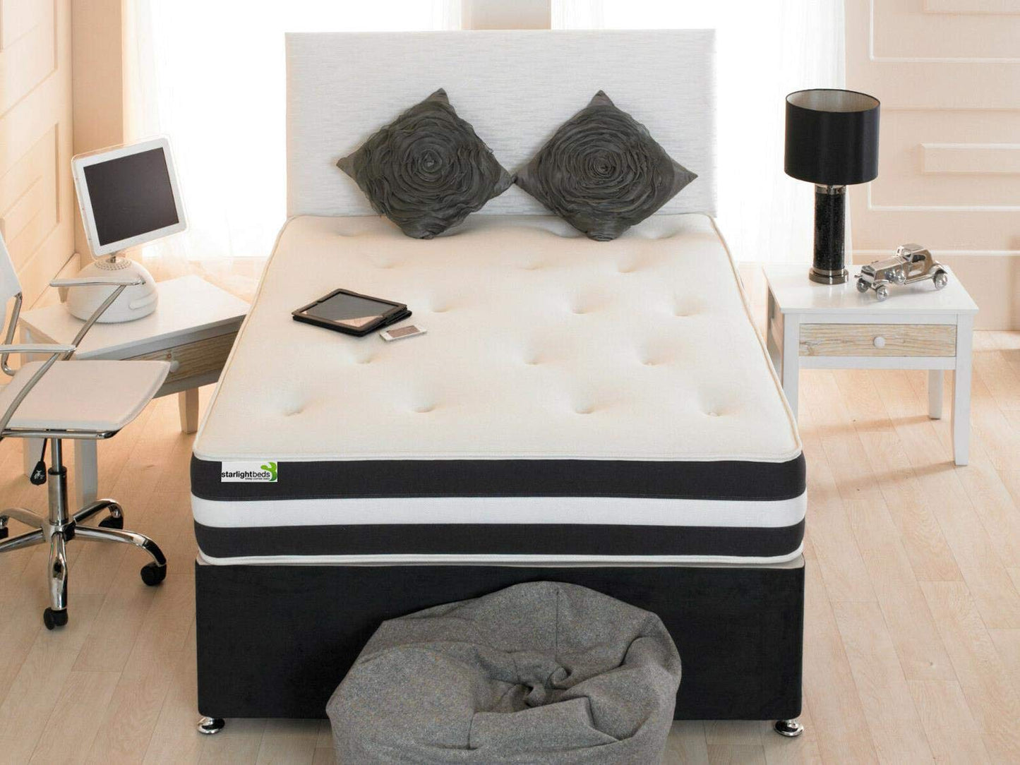 Starlight Beds Cascade Tuft Small Single Mattress, 2ft6 x 6ft3