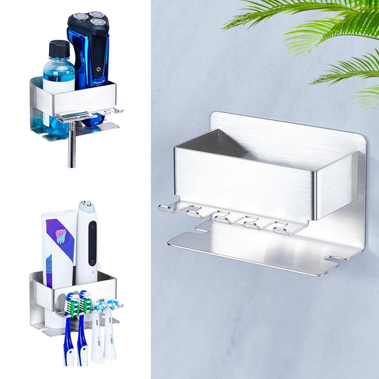 WAYASI Electric Toothbrush Head Holder, Electric Toothbrush Holder, Adhesive Toothbrush Holder Wall Mounted Non Screw, Tooth Brush Head Holder,