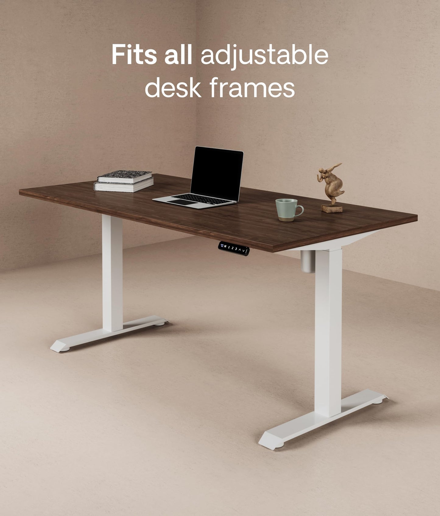 Desktronic Table Top 138 x 67 cm Desk Top - Perfect for Height-Adjustable Desks, Dining Tables and More - Made in Europe