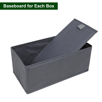 Drawer Organiser-6 Pack Wardrobe Storage Organizer, Desk Organiser, Thickened Fabric Storage Box for Underwear, Clothes, Socks, Ties, Scarves