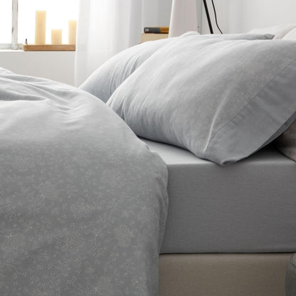 Burrito Blanco Cotton Flannel Sheets, Blue, Ancho de 135 cm