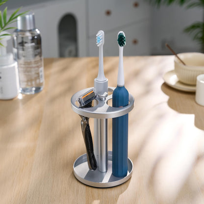 Electric Toothbrush Holder Stand for Bathroom (Silver, Electric Toothbrush Holder)