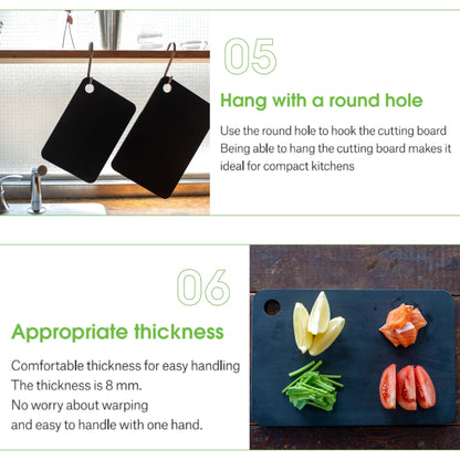 Rubber Rubber NBD002 Cutting Board, Synthetic Rubber, Black,Made in Japan