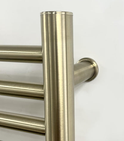Manissa Siena Brushed Brass Electric Heated Towel Rail 400mm W x 1000mm H