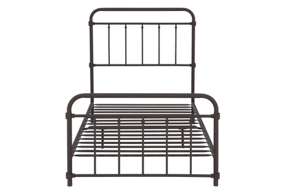 DHP Furniture Wallace Metal Bed, Bronze Single