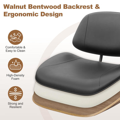 BERYTH Office Chair Comfy Small Ergonomic Office Chair with Wheels Desk Chair Modern Swivel With Adjustable Height Capacity up to 136 kg Study