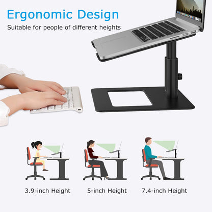 BoYata Laptop Stand, Height Adjustable Laptop Riser for 11-17" Laptops