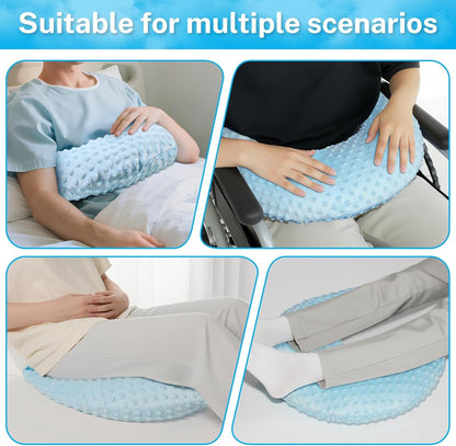OUWERALL Wheelchair Pillow, Cotton, Adjustable Lumbar Support, Breathable, Arm Support, Lumbar Protection, Prevention of Forward Bumping