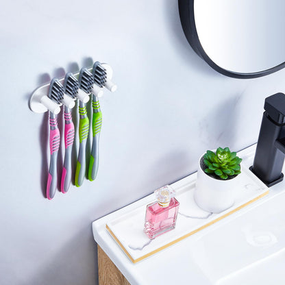 YAYINLI Toothbrush Holder, Electric Toothbrush Holder Wall Mounted, Anti-Rust Metal Toothbrush Head Holders for Bathroom