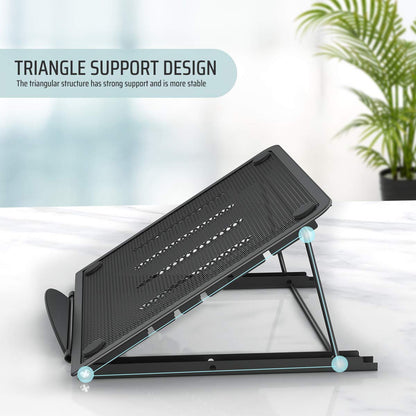 Lidasen Laptop Stand Tablet,Foldable Portable Ventilated Desktop Laptop Holder, Cooling Stand (10"-15.6") compatible with Dell XPS, HP