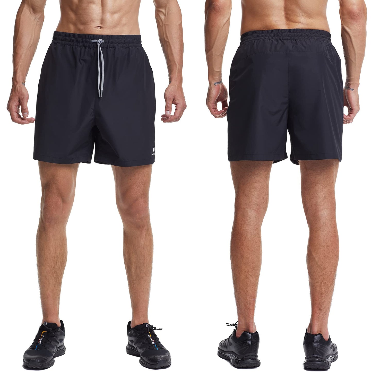 HOTSUIT Mens Sauna Shorts Sweat Sauna Pants Gym Exercise Sweat Sauna Suit Workout Shorts, Black 4XL