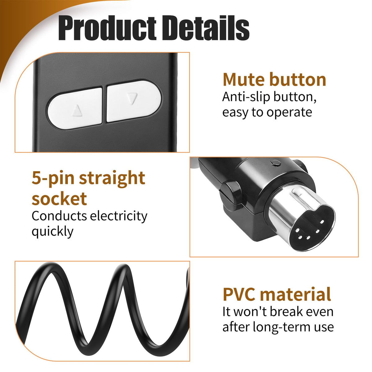 5 Pin Riser Chair Remotes 2M Universal Remote for Single Motor Riser Chair
