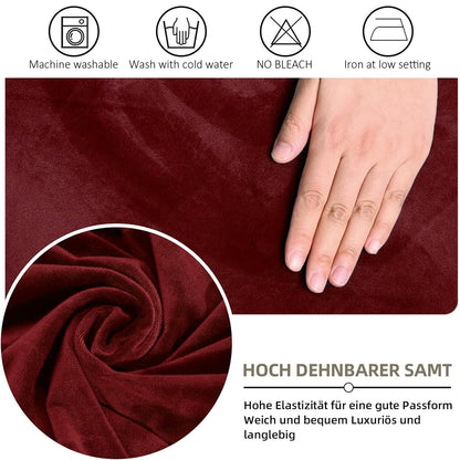 YushengTai Velvet Office Chair Cover, Chair Covers with Armrest, Seat Cover, Office Chair, High Back Seat Cover, Gaming Chair Cover