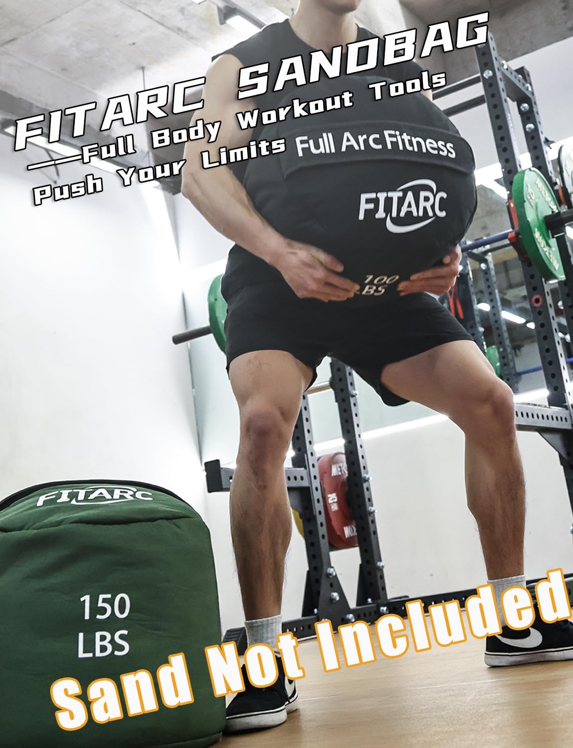 Fitarc Sand Bags for Weight Training,Sandbags for Fitness,Sandbags for Weight Training,Round Sandbag,Sandbag Workout Bag,Cross-Training & Exercise,