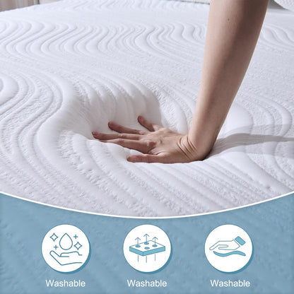 Hiimgo Single Mattress Medium Firm Memory Foam Mattress 90x190x25cm
