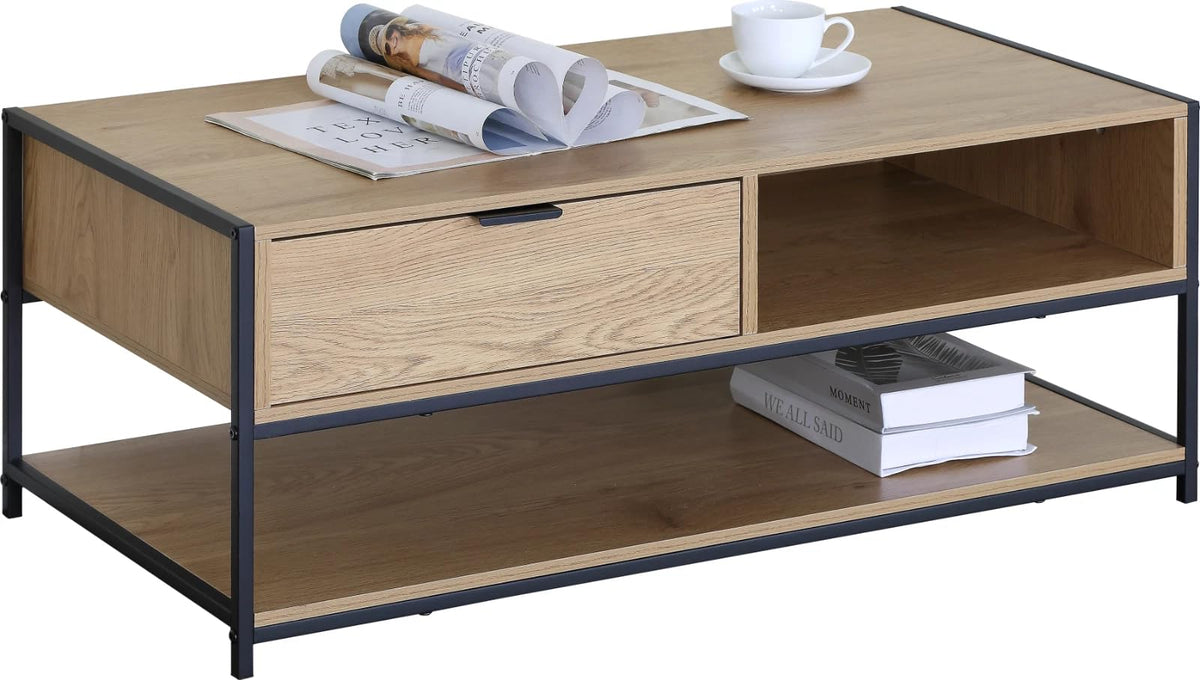 CELINO making your day Large Coffee Table | Industrial Coffee Table for Living Room